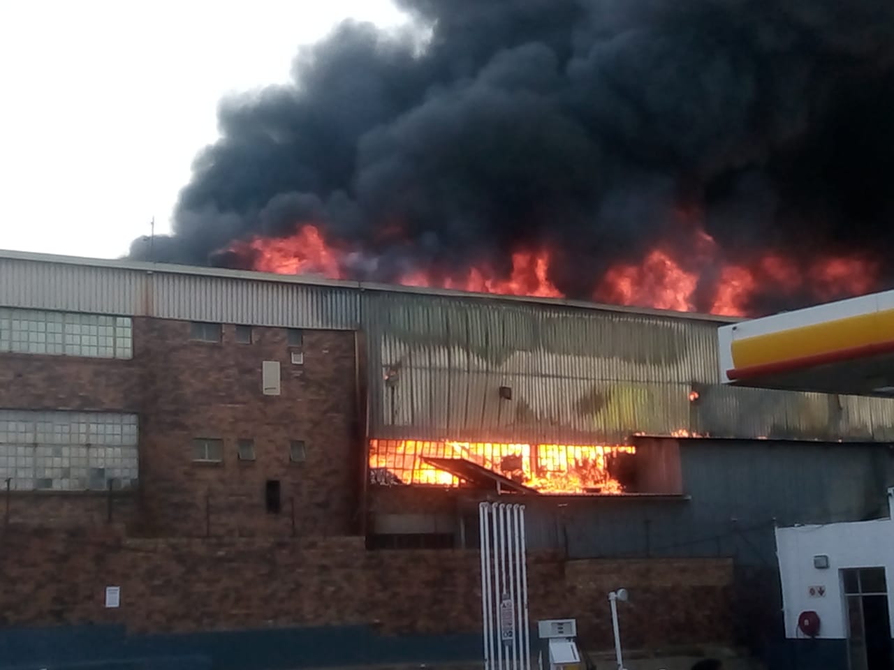 Alex factory on fire
