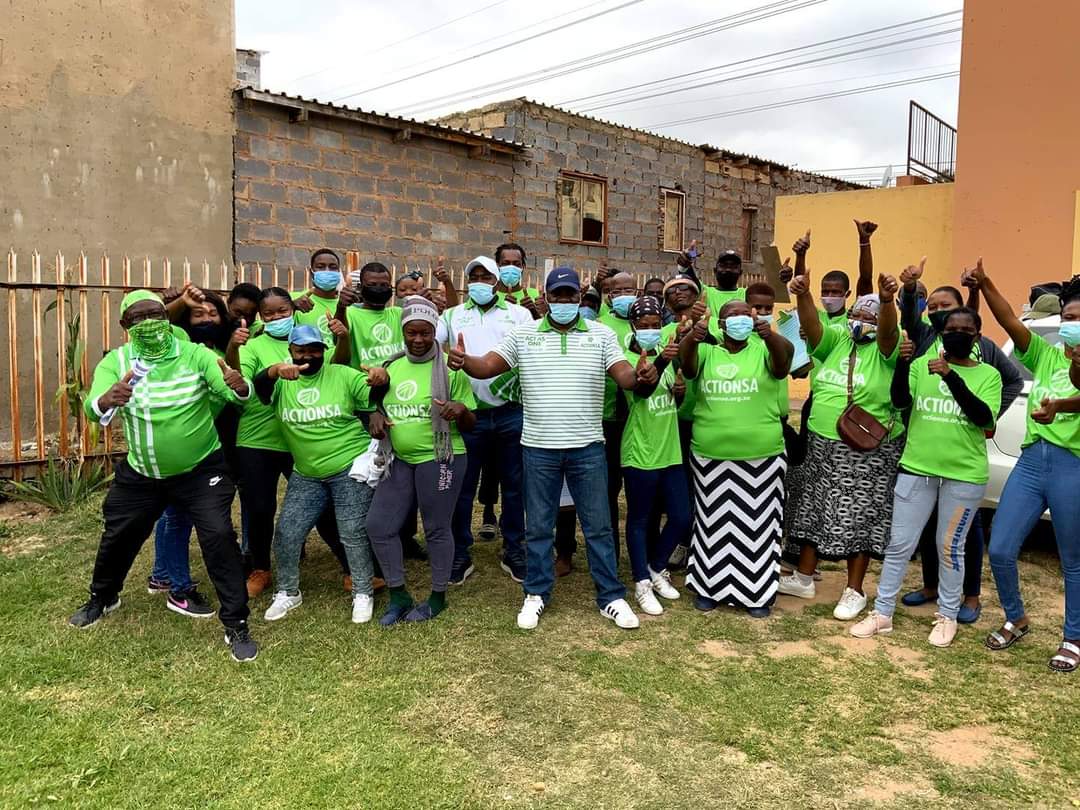 ActionSA paints Alex green during its door-to-door campaign