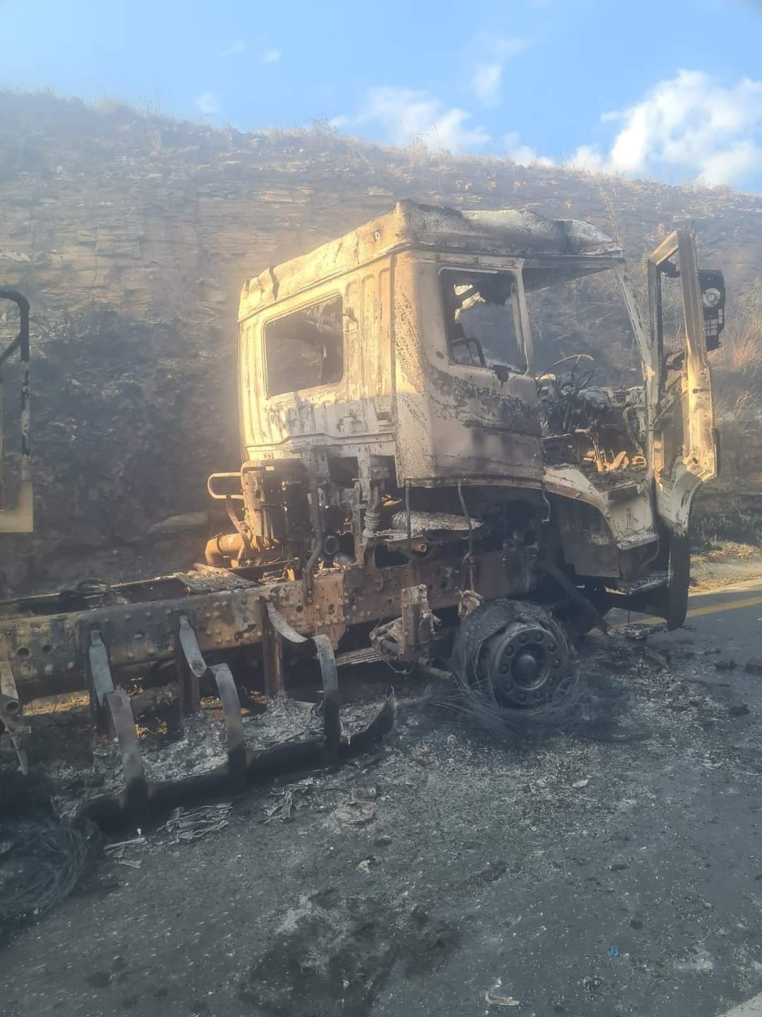 Sex worker was inside one of the burnt trucks, sleeping