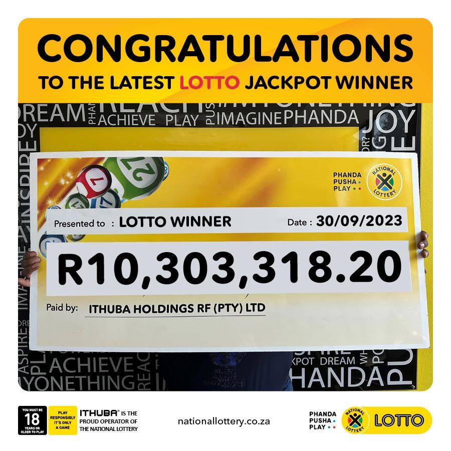It’s jubilation all round as the LOTTO winner gets R 10, 303, 318