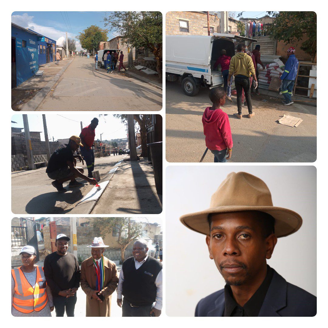 From cleaning the shops that were looted in Alex during the July unrest, to cleaning his street every day