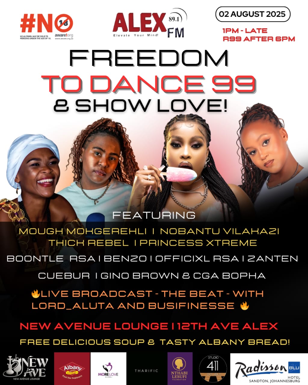 Freedom To Dance 99 & Show Love – Alex: A Celebration of Women, Community & Culture