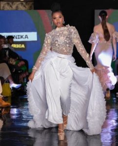 Daring Youth Ambassador, Enhle Mdakane, will represent South Africa in Botswana at Fashion without Borders.