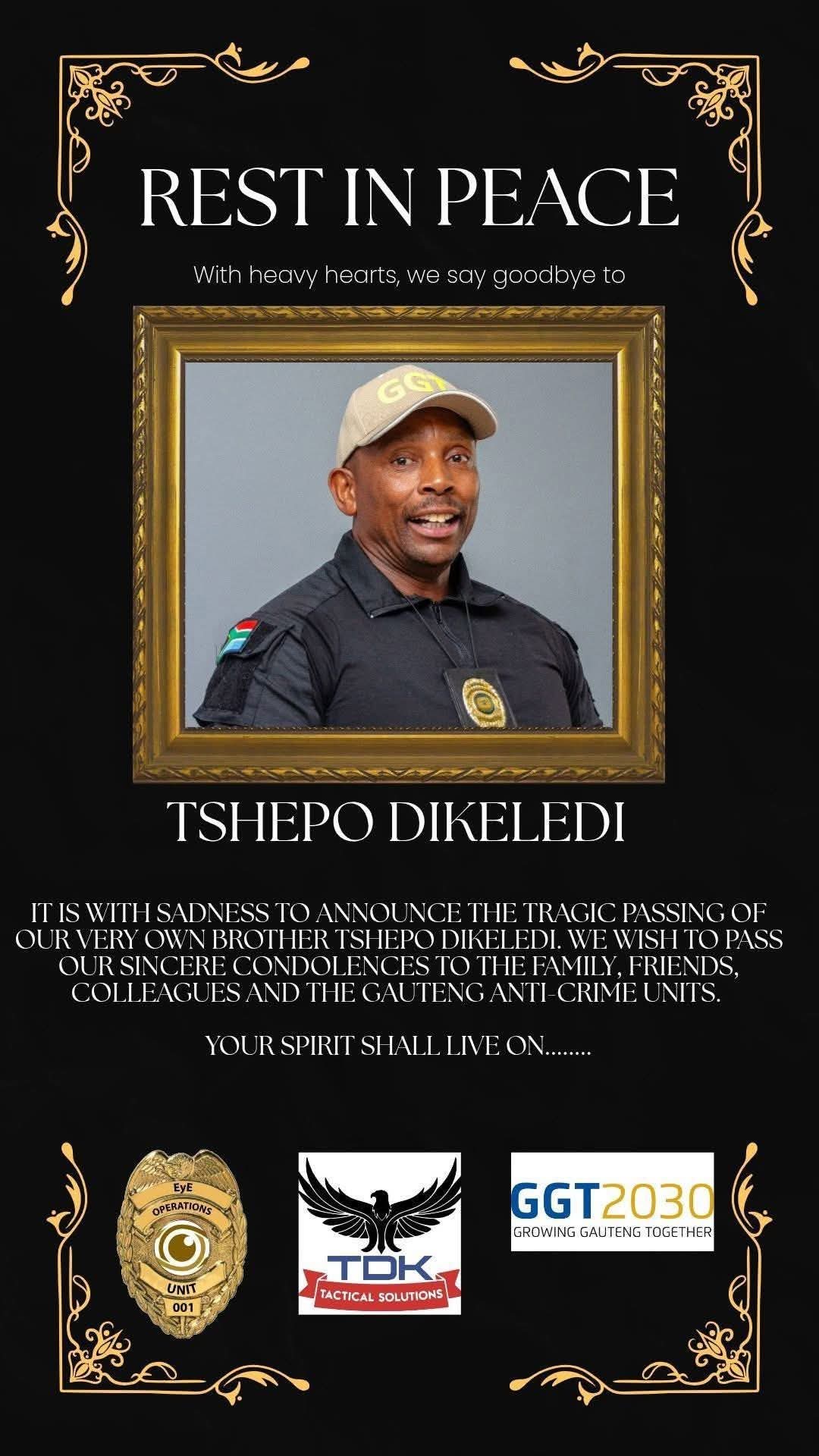 COMMUNITY CRIME FIGHTER GUNNED DOWN